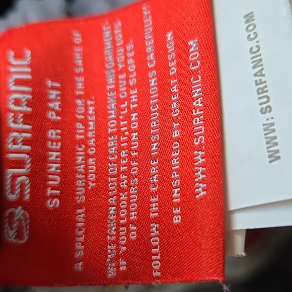 Surfanic | Stunner Red Plaid Tartan Snow Pants Unisex - Picture 12 of 13